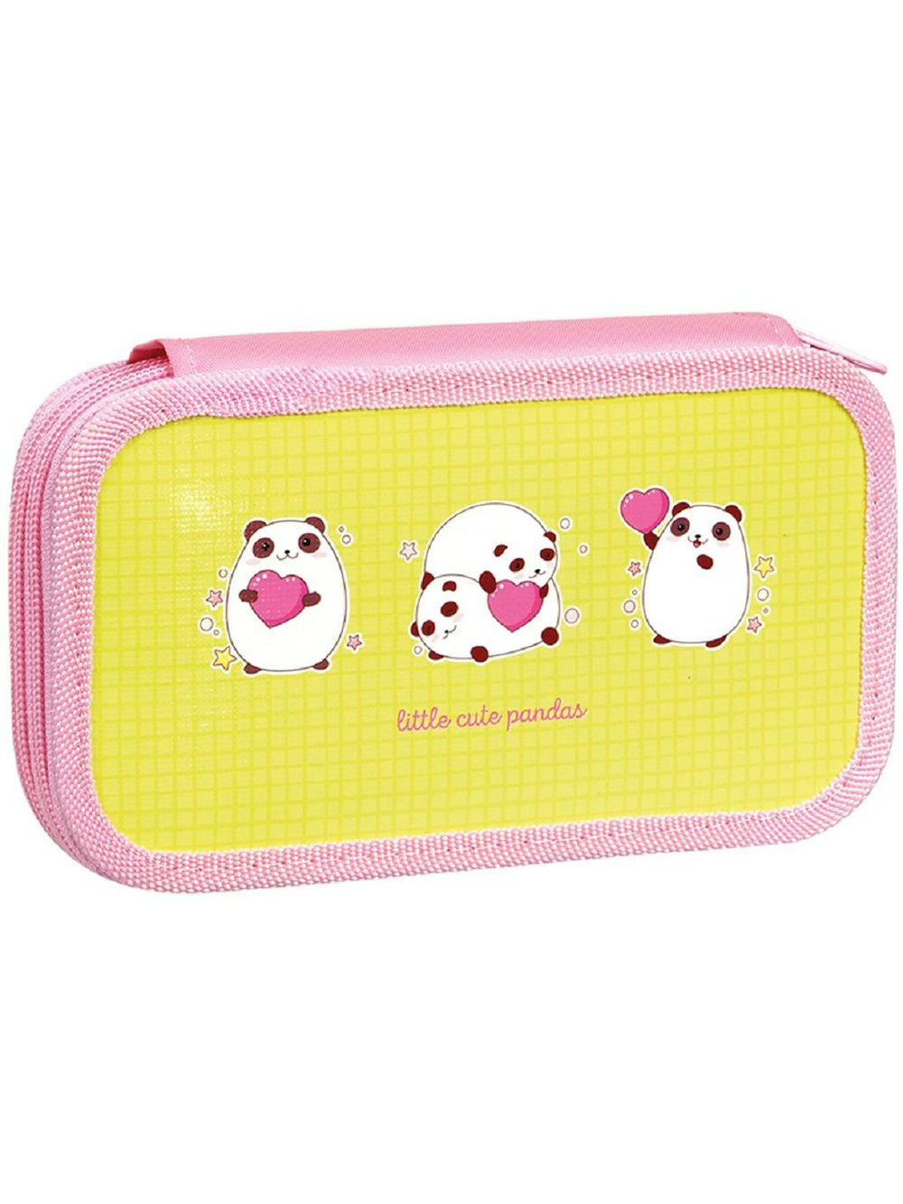 Пенал 2 отделения, 190x105 ArtSpace (Cute Pandas), ламинированный картон, в пакете