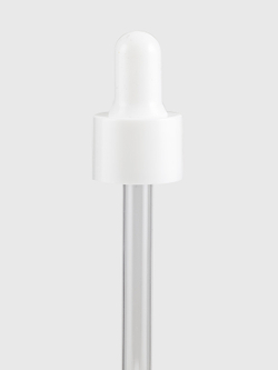 Белая пипетка 18/410 гладкая пластиковая