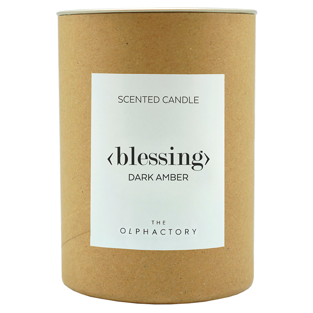 Свеча ароматическая the olphactory, blessing, dark amber, 40 ч