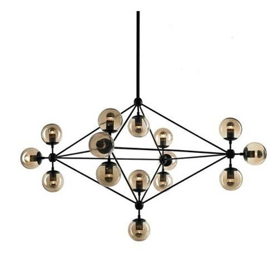 люстра Modo Chandelier 15 Globes Black