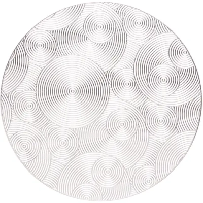 Салфетка на стол 38см «Бесконечность», серая