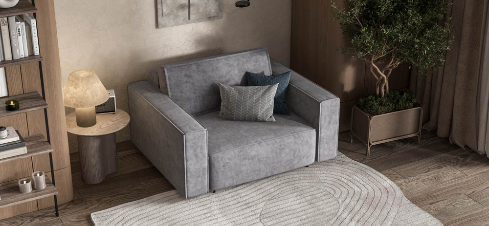 Кресло BOSS SOFT MODOOL Велюр Royal агат