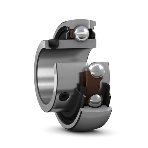 Корпусный подшипник с установочными винтами с фиксирующим и узким внутренним кольцом YAT 206