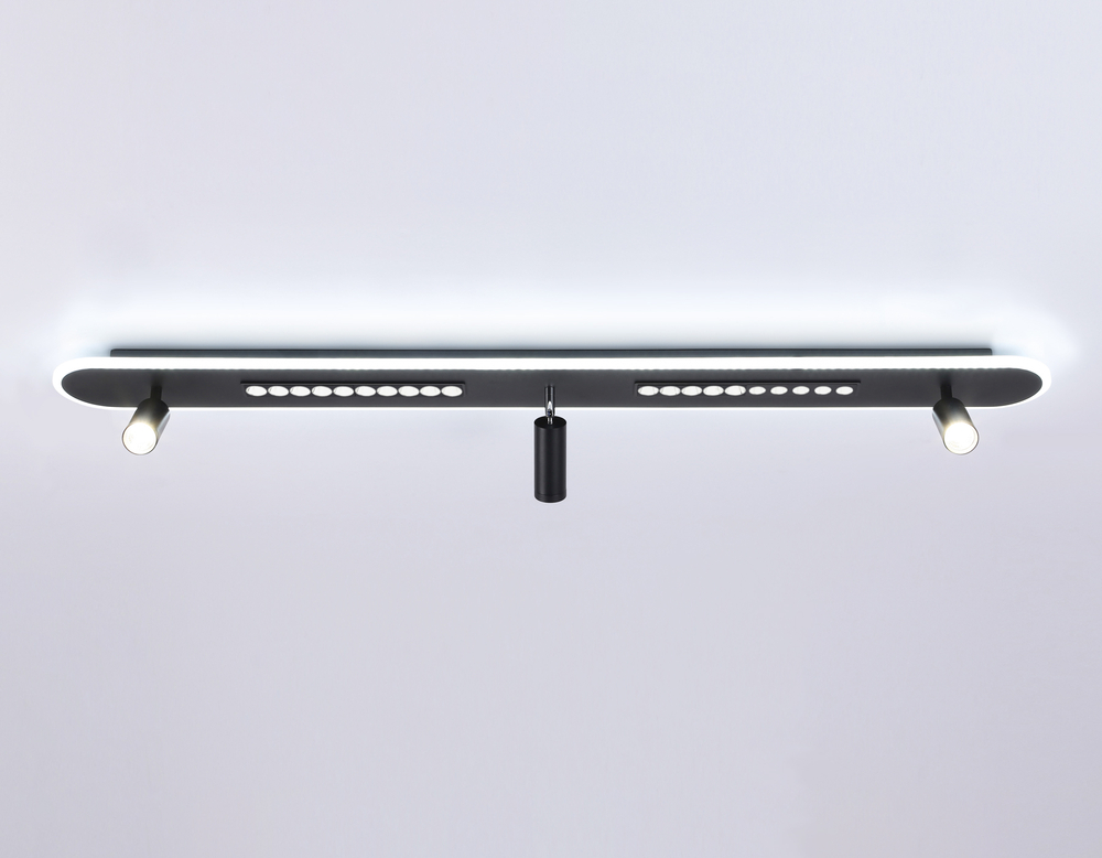 FL51452/1+3 BK черный 79W 3000K-6400K+4200K 1200*125*100 (Без ПДУ)