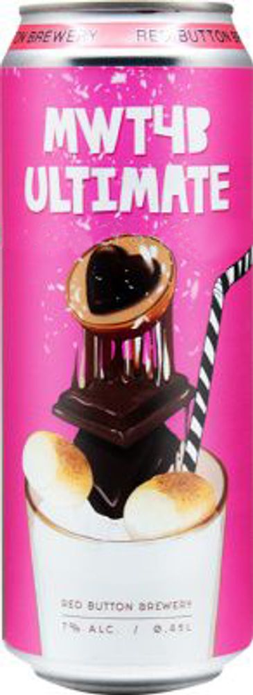 Пиво Рэд Баттон МВТФОБИ Ультимейт / Red Button MWT4B Ultimate 0.45 - банка