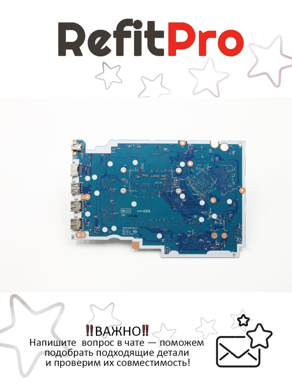 Материнская плата для ноутбука Lenovo S145-14IIL NOK I31005G1 UMA 4G (5B20S43836), оригинал