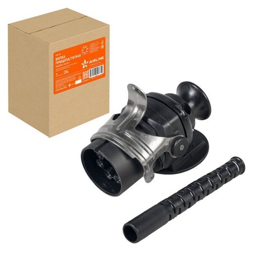 Разъем прицепа/тягача платсмассовый 7 конт. (вилка) ABS/EBS 24В (AIRLINE)