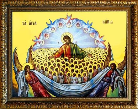 Вифлеемские младенцы мученики. Икона на холсте.