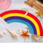 Губка для тела банная поролоновая «Радуга», 19*10см