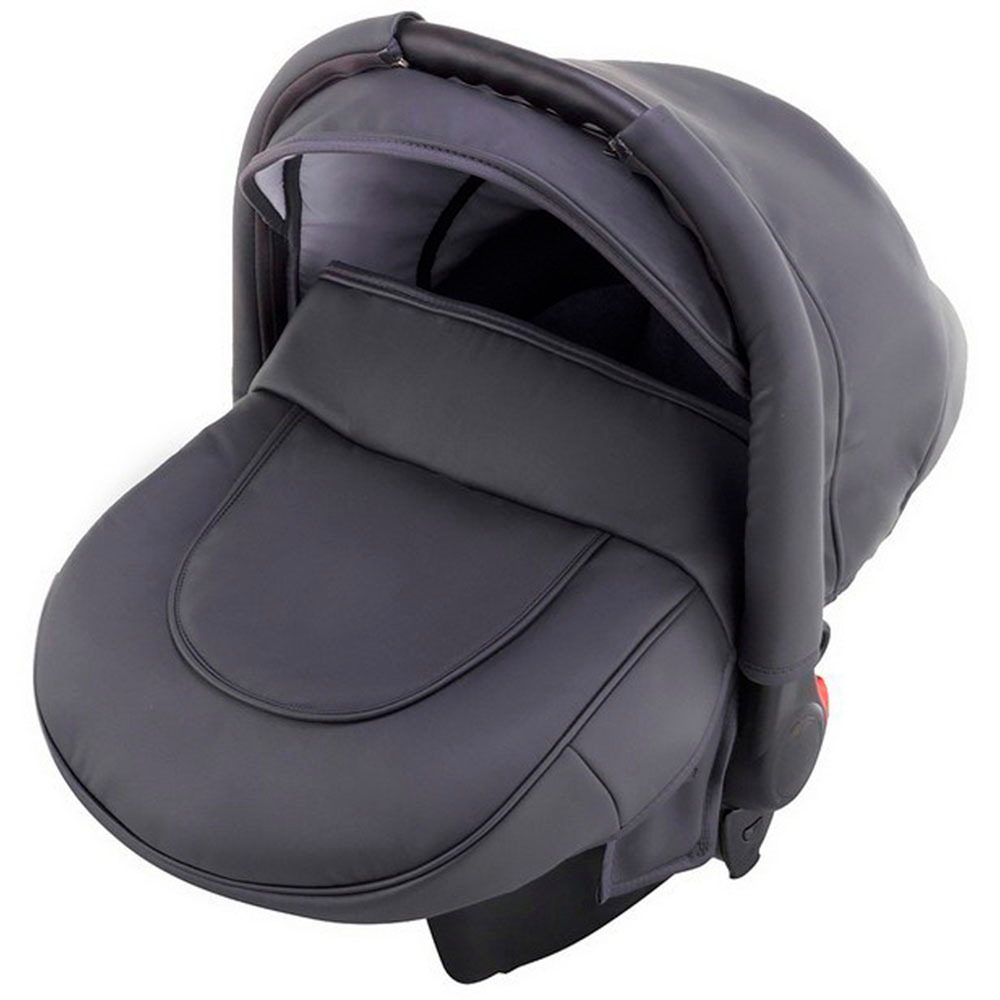 Автолюлька Karwala Carlo 0-10кг (черная эко-кожа)