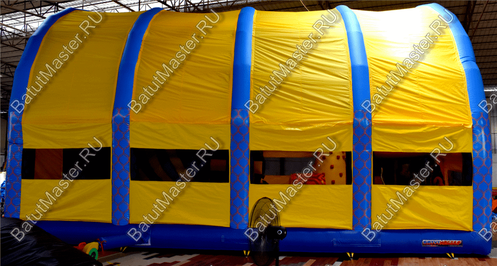 Надувной батут "Морской бриз с крышей"