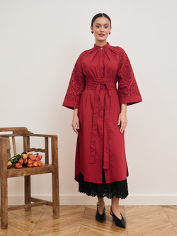 Платье кимоно ажурное