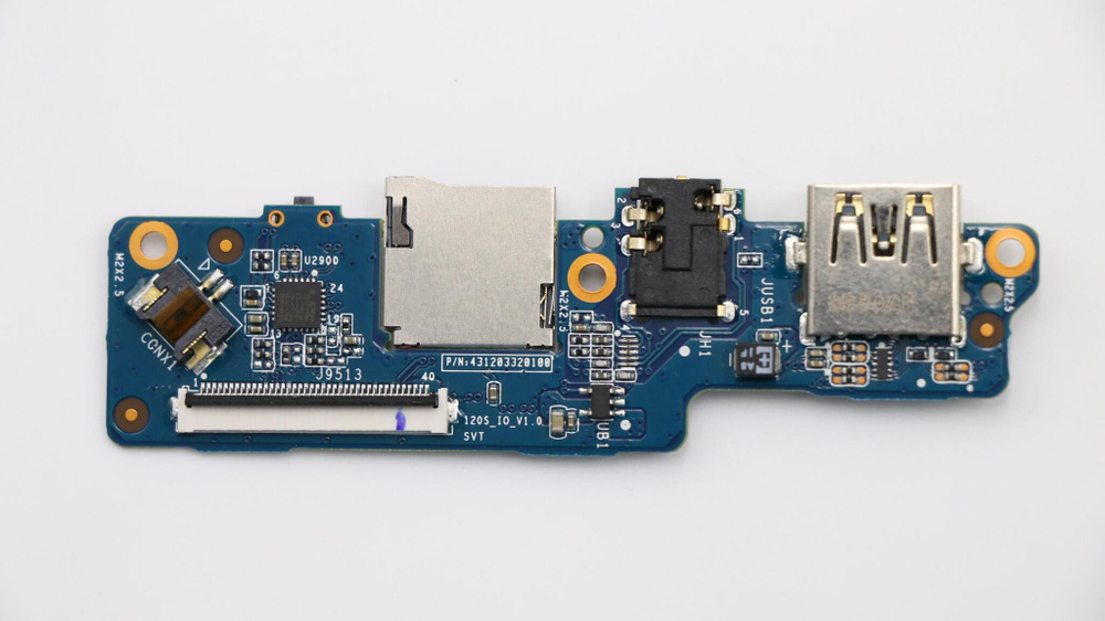 Плата USB, Audio, Card reader (sub board) для ноутбка Lenovo ideapad 120s-11IAP/120s-14IAP, с кабелем (5C50P23900), оригинал