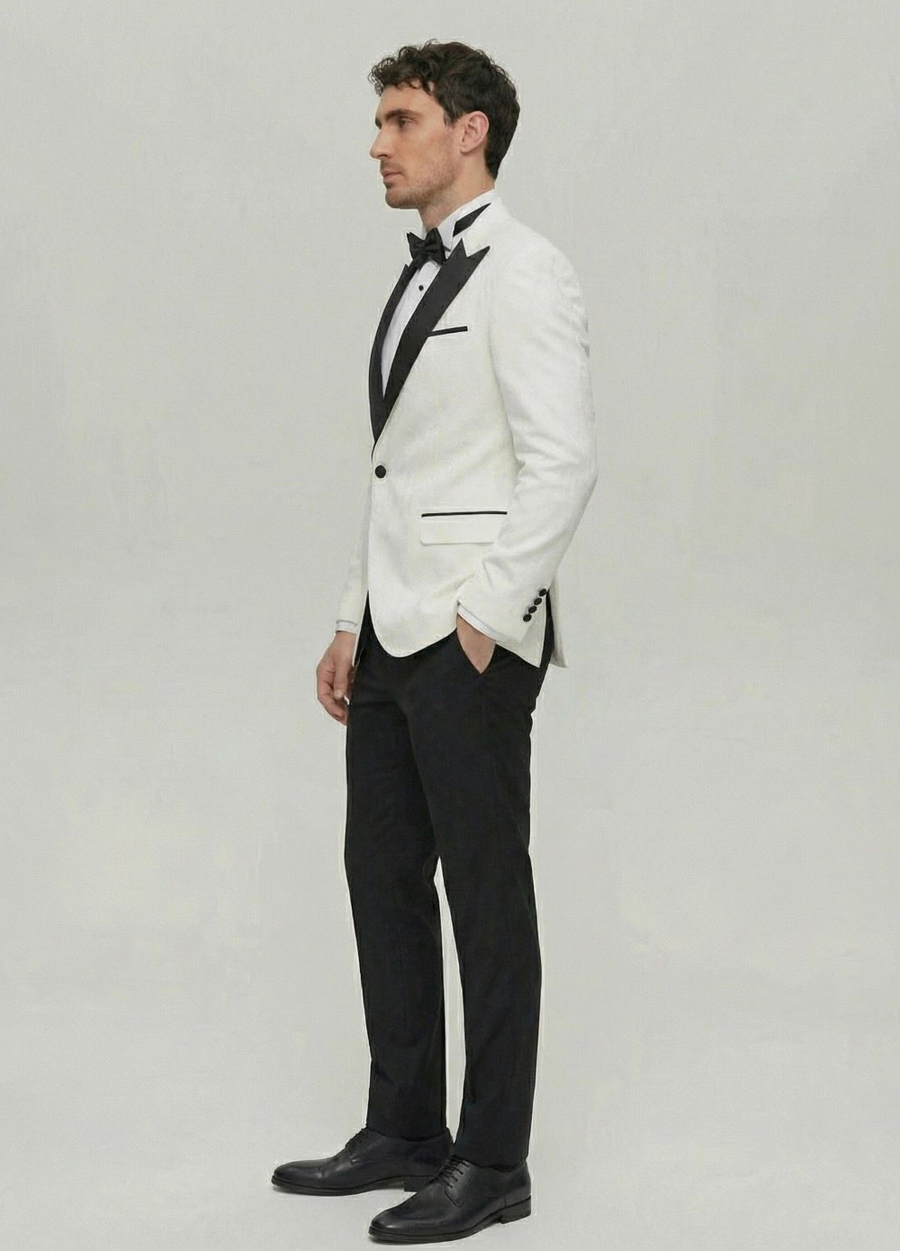 Мужской смокинг двойка (белый) А60