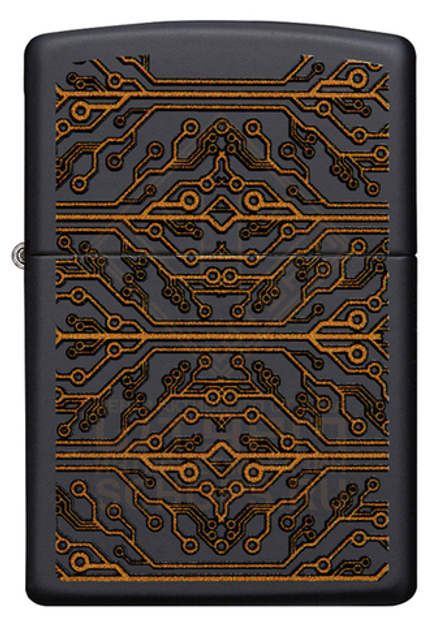 Зажигалка Zippo 49572 Circuit Pattern, Black Matte