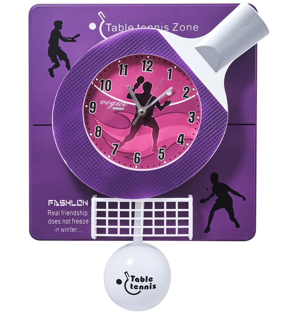 CL-42/2 Часы «Теннисная ракетка» фиолетовый