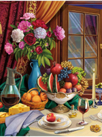 Алмазная мозаика 22х32см. "Идеальный ужин" с полн.заполнен.на подрам. 35цв. (Арт. НД-8531)