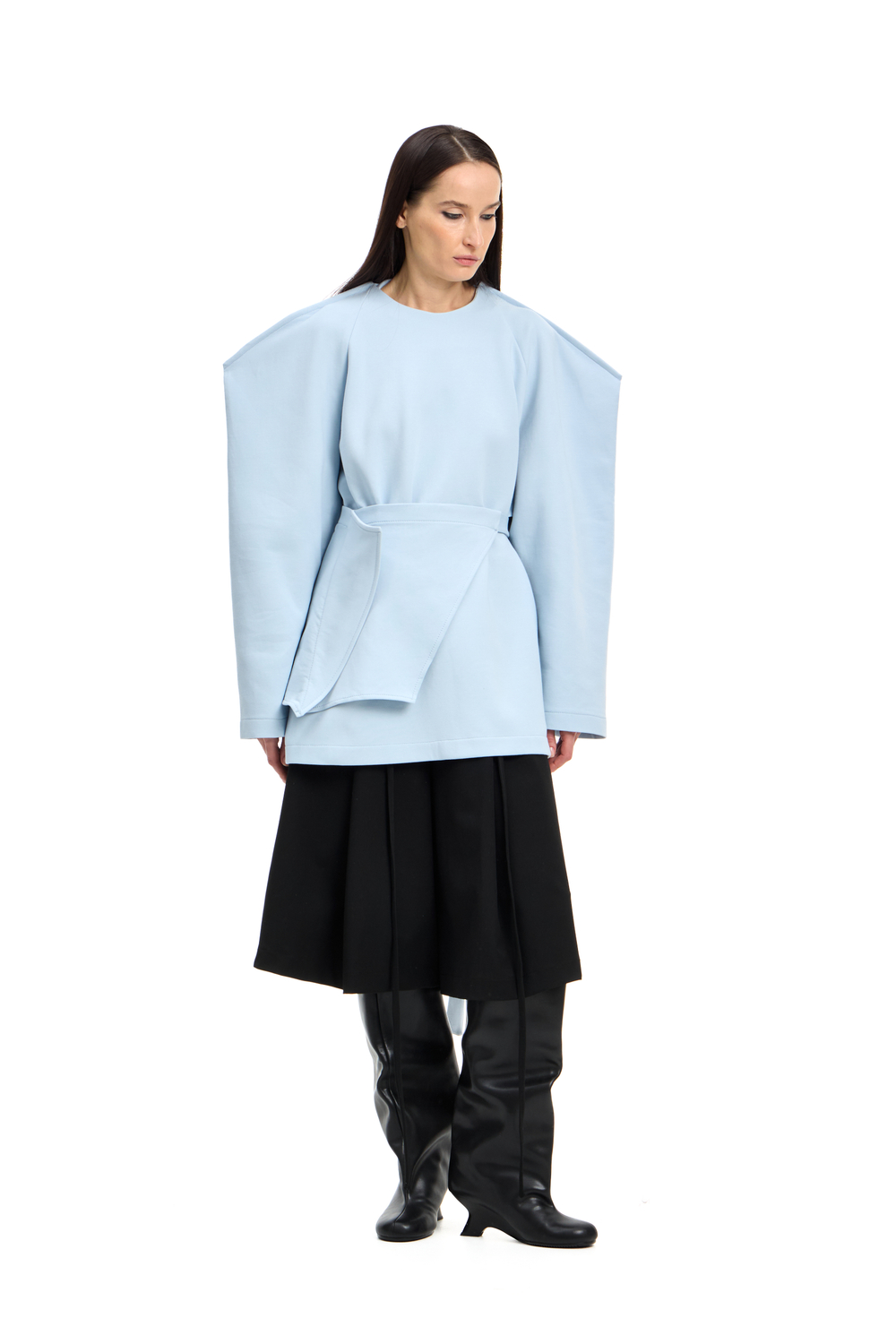 Свитшот с баской BAD GIRL Blue