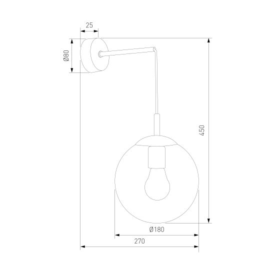 5386/ настенный светильник /  Esme