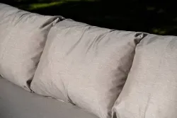 "Верона" лаунж-зона 5-местная плетеная из роупа (веревки), каркас алюминиевый белый, роуп бежевый