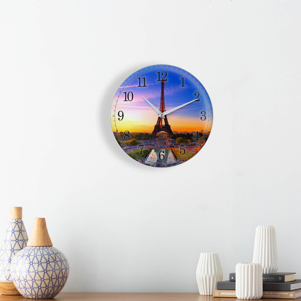 Часы настенные "Закат в Париже"