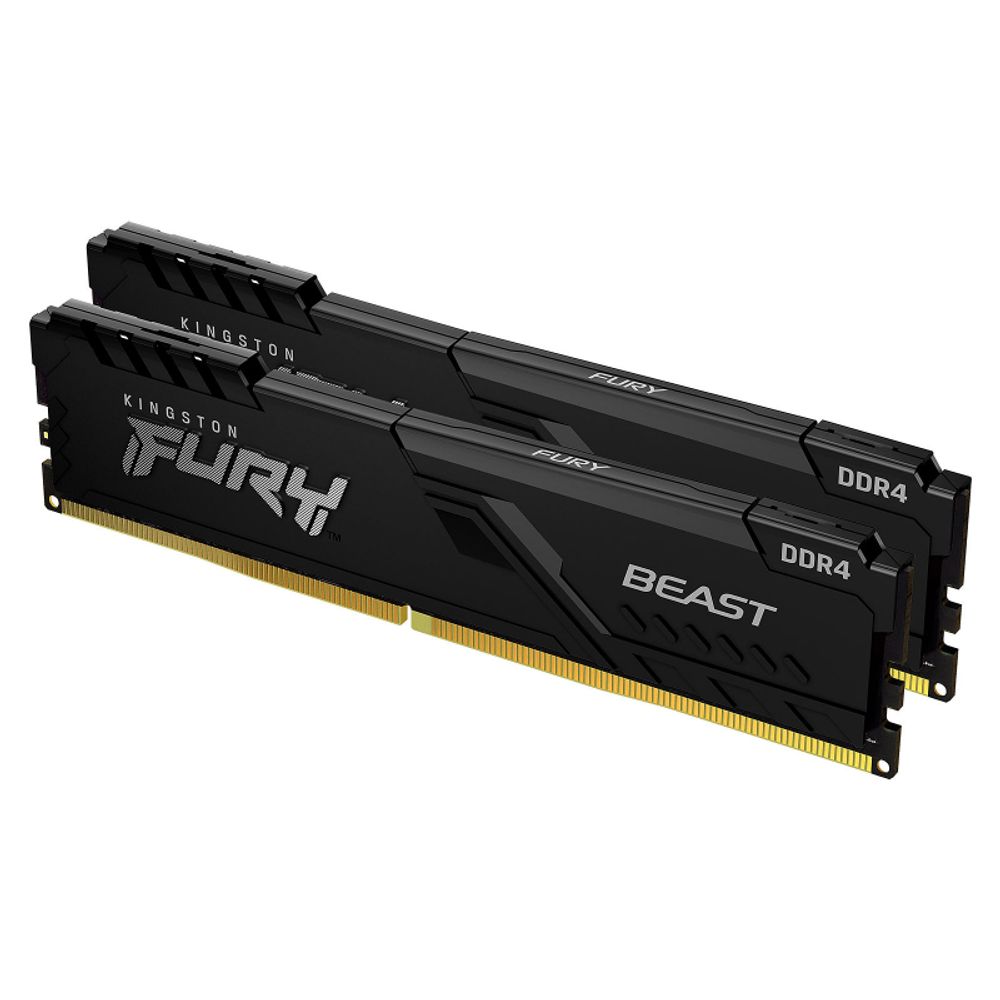 Оперативная память Kingston DDR4 64Gb (2x32Gb) 3200 MHz pc-25600 FURY Beast Black (KF432C16BBK2/64)