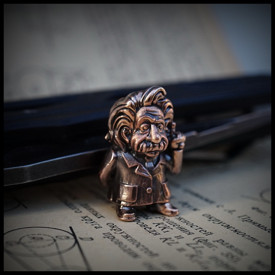 Темлячная бусина "Эйнштейн" для ножей , бронза