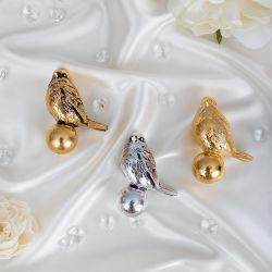 Ручка мебельная Зарничка Античное серебро