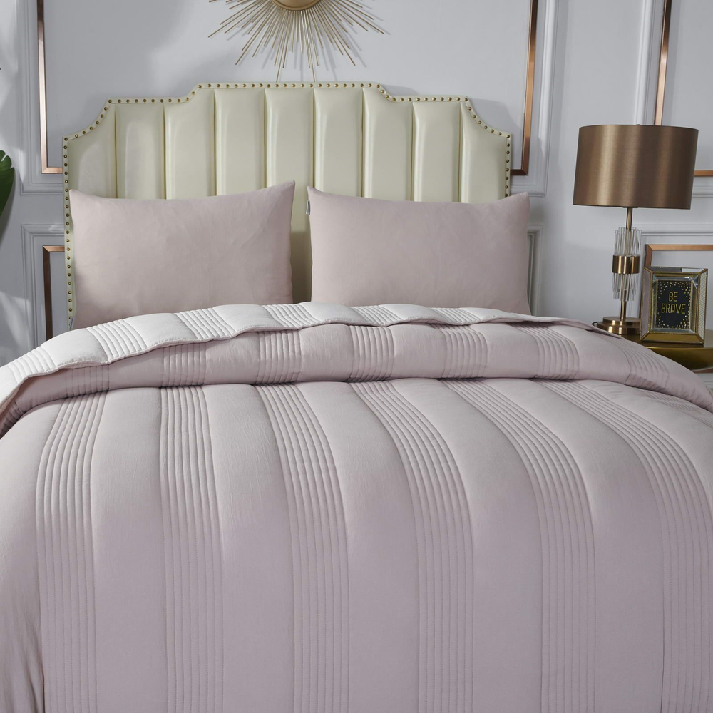 Покрывало 160х220 и наволочка 50х70 Sofi De MarkO Саломея сиреневое