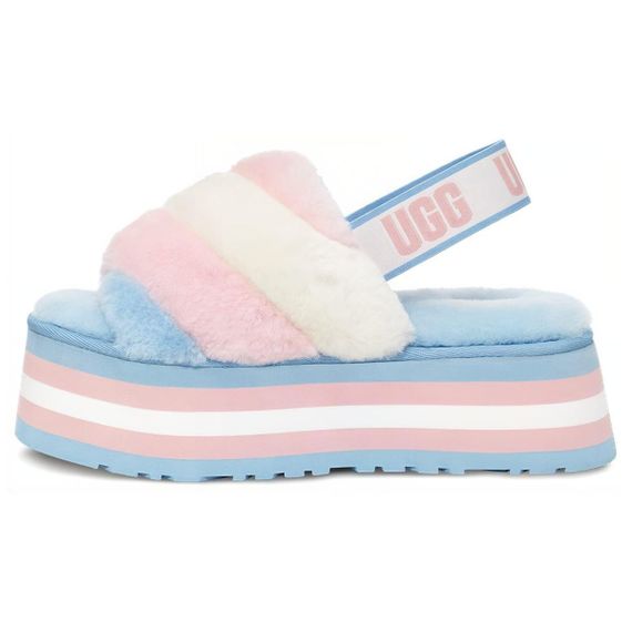 Ugg Disco Stripe Slide 'Blue Pink'