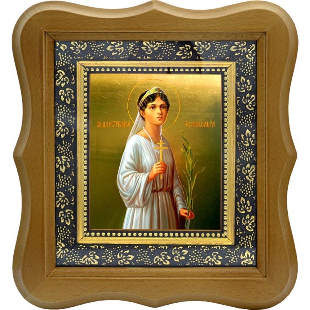 Ольга Романова, великая княжна, страстотерпица. Икона на холсте.