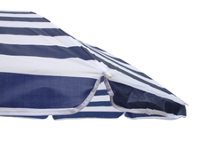 Зонт  2,0м бело-синяя полоска (уп.12шт.) 2 части арт.WRU051/2 "Garden story"