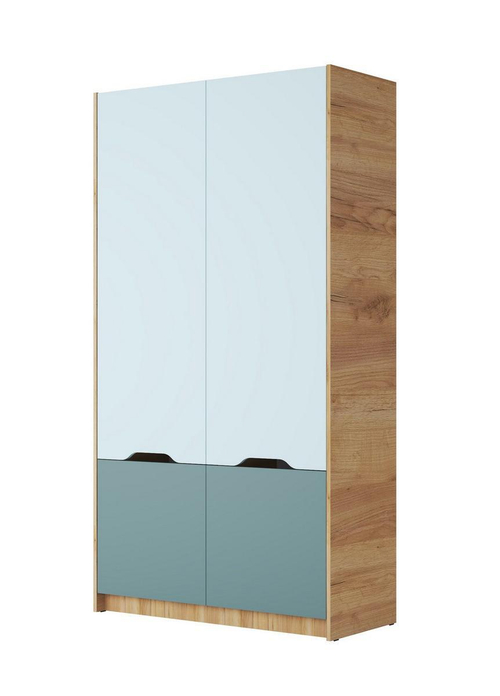 RICH Шкаф ШК-002 Дуб Крафт золотой / Кенди U9114 (УД) / Сумеречный голубой