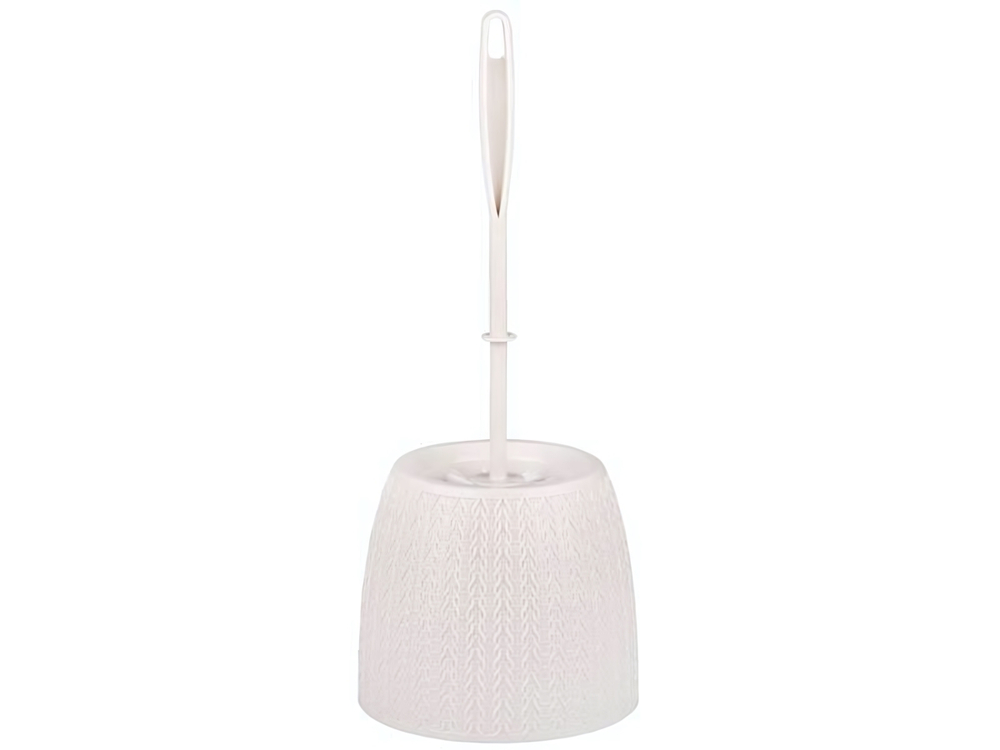 Ерш для туалета Вязаное плетение (бежевый)