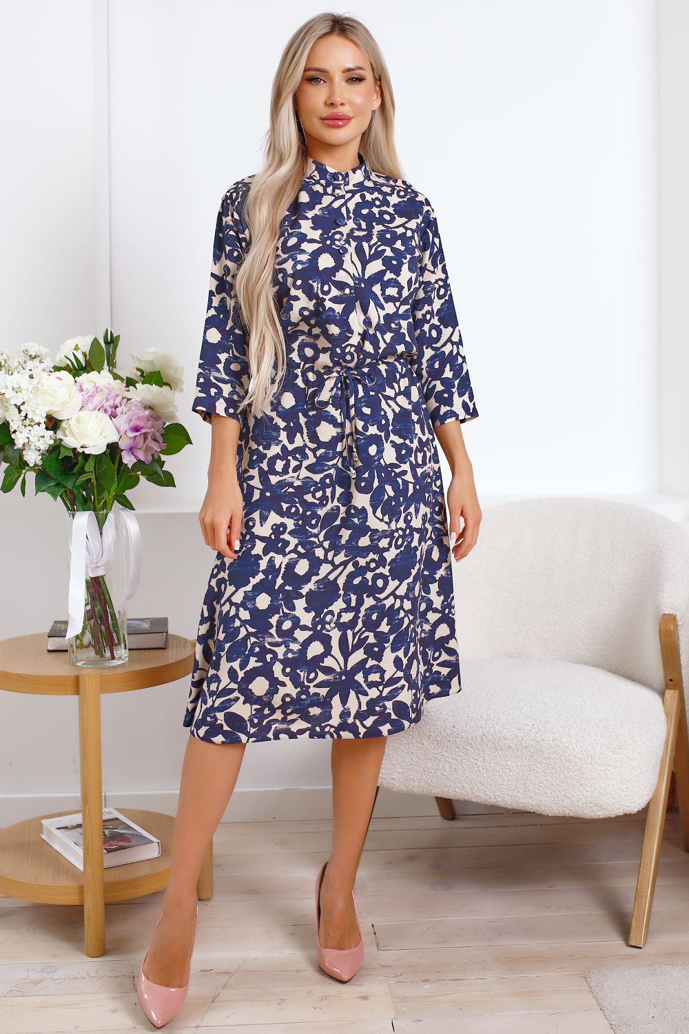Платье Одиссея (сине-белый) П15881-45М LT Collection
