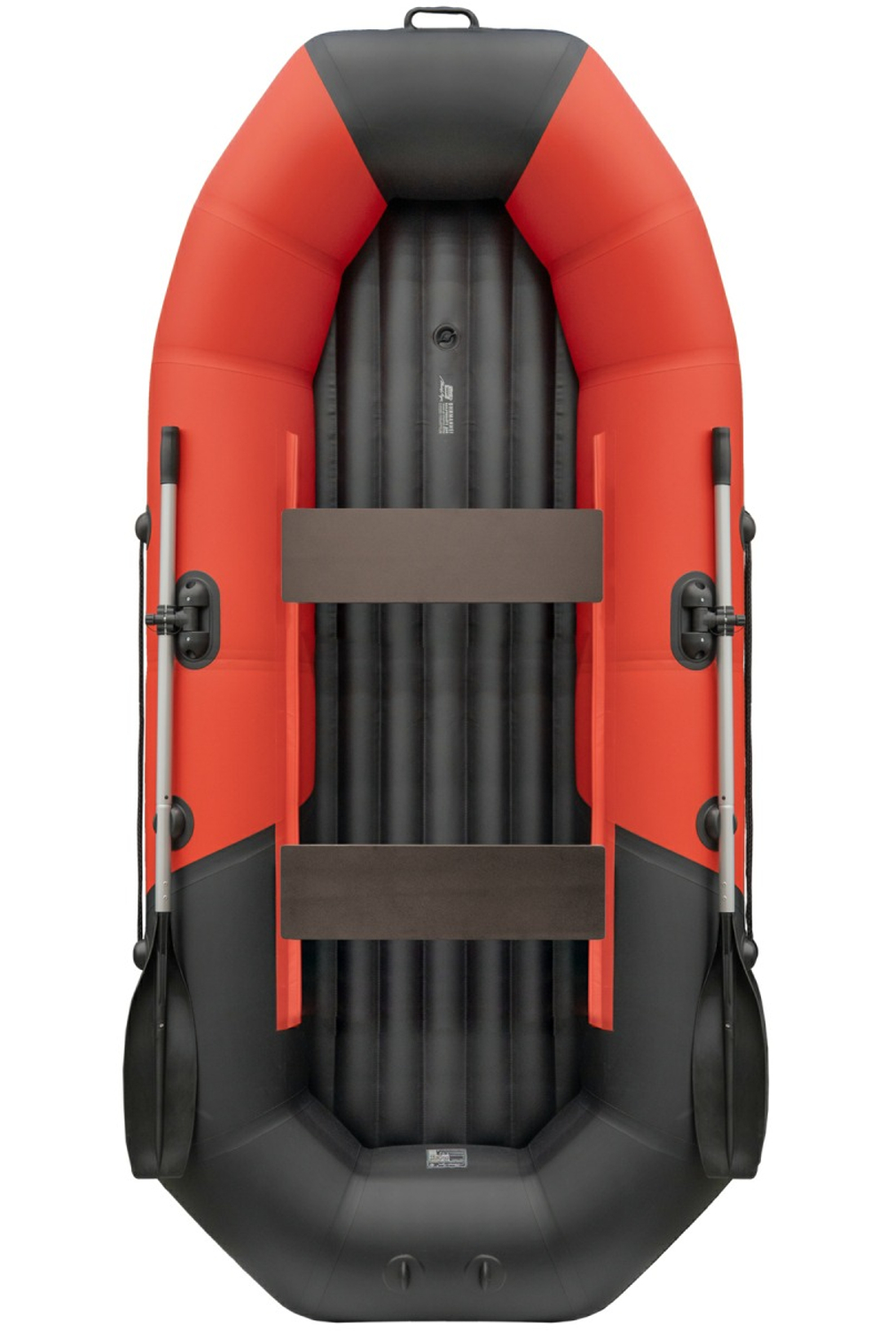 Таймень NX 270 НД Бронированная красный-черный. (лодка ПВХ)