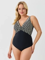 Купальник слитный зебра