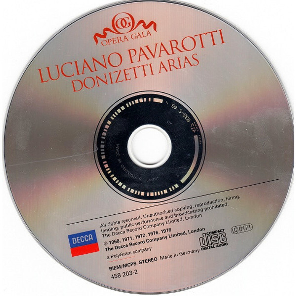 Luciano Pavarotti / Donizetti Arias (Una Furtiva Lagrima)(CD)