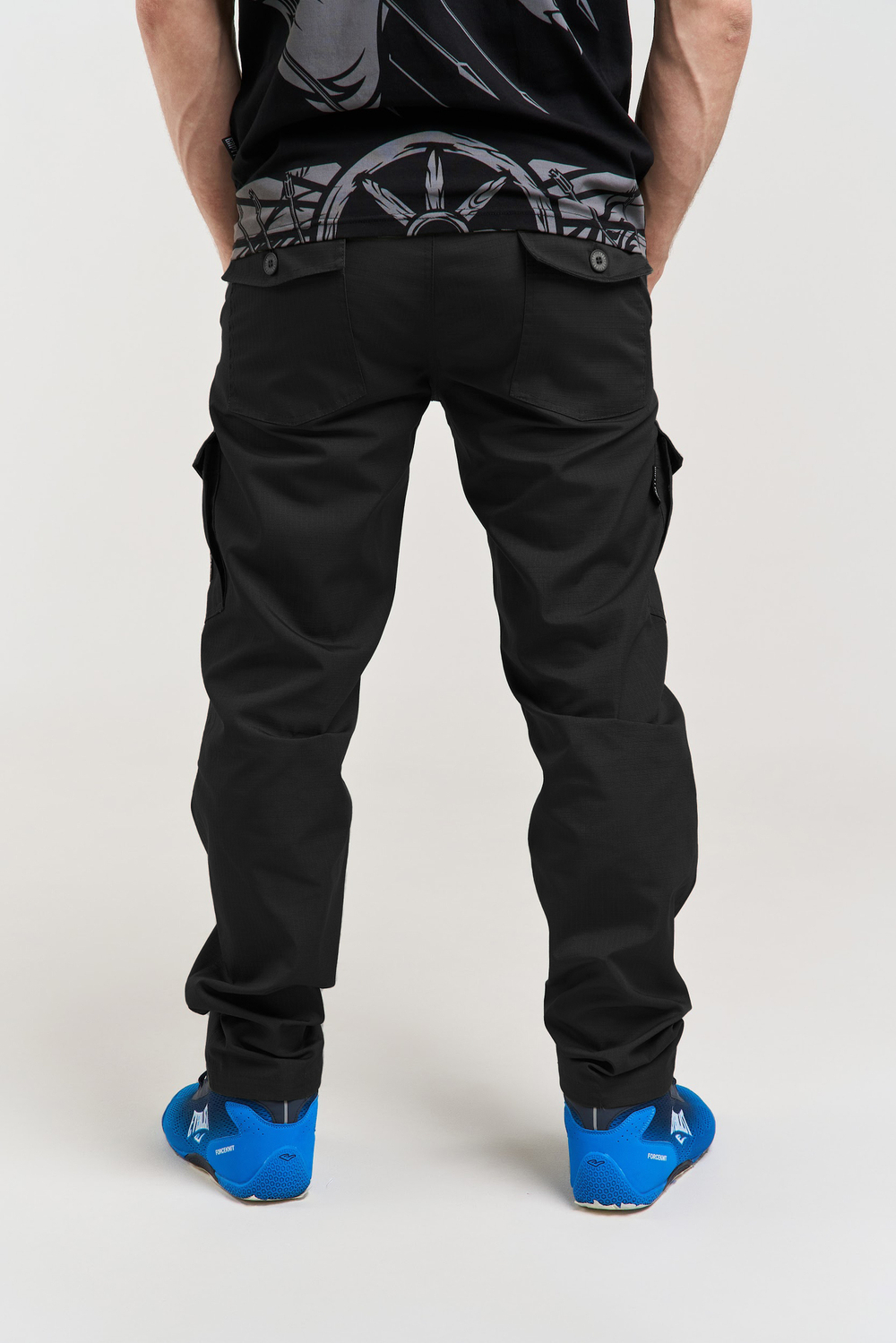 Брюки Карго Варгградъ Премиум мужские классика чёрные Рипстоп