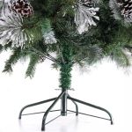 Ёлка «Царица леса» 210 см, ПВХ+леска, с белым напылением+шишки (1026 веток) (SZ1017-210)