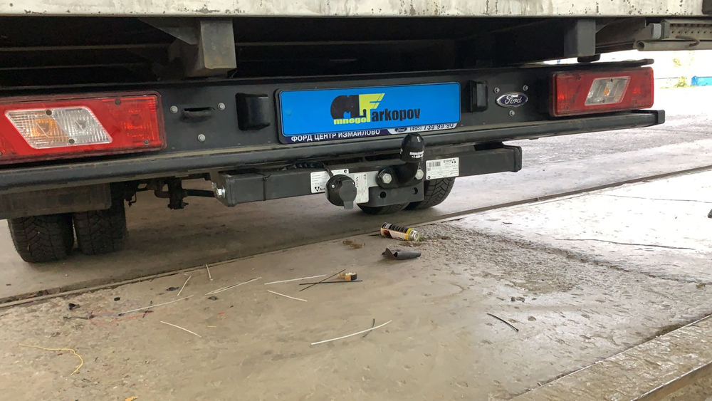 Фаркоп для Ford Transit шасси 2015- Тип шара: F. Нагрузки: 2500/120 кг, FD 35