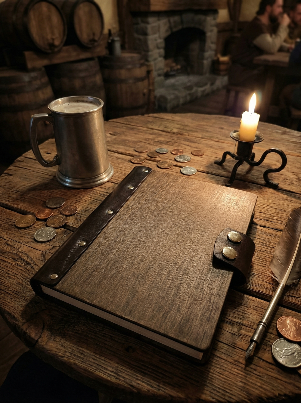 Деревянный блокнот на кольцах А5