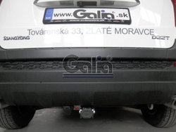 Фаркоп оцинкованный Galia S129A для Ssang Yong New Actyon 2011-(паспорт и сертификат в комплекте)(без электрики)