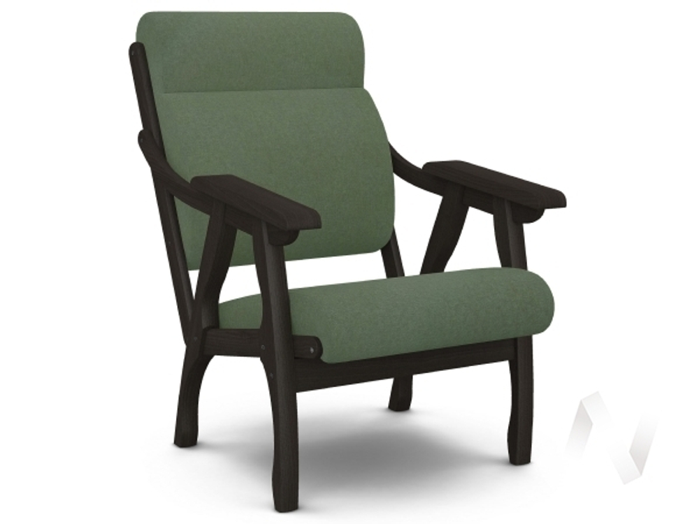 Кресло Вега-10 (венге лак/SENSEY OLIVE)