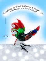 Фигурка-сувенир из стекла "Петушок"