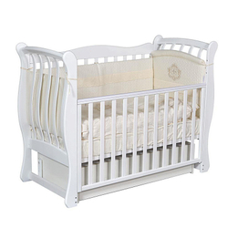 Детская кроватка Антел Luiza-3 (маятник универсальный) белый