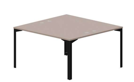 Составной стол на 2 рабочих места 138х136,6х75см (4 громмета)