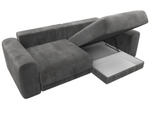 Диван угловой Лига-056 НПБ угол универсальный ВЕЛЮР TOWER 10 серый