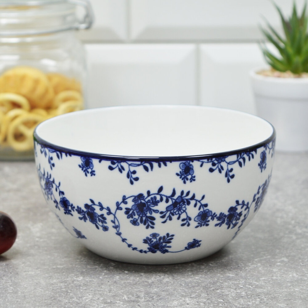 Салатник 450мл 14см Голубой ситец