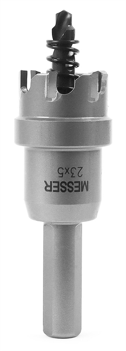 ТСТ коронка MESSER 23X5 с центрирующим сверлом и толкающей пружиной